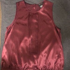 Beautiful blouse. Burgundy. NWOT. Spare buttons.